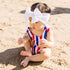 fab-bow-lous®-white-shabby-dot Baby Bling Bows clips headbands - Sophia's Style-
